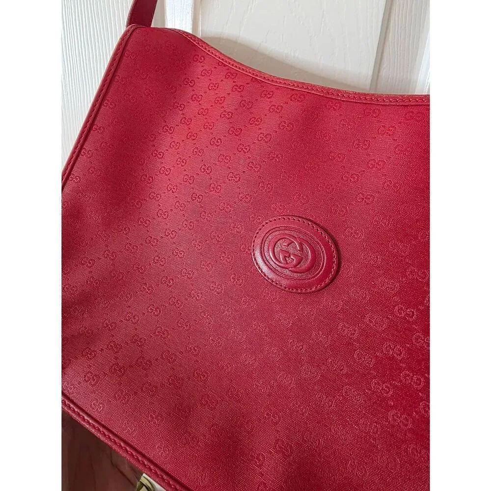 Gucci Vintage Red Crossbody Bag